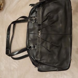 Original Coach Addison Leather Baby Bag Multifunction Tote Black, never used